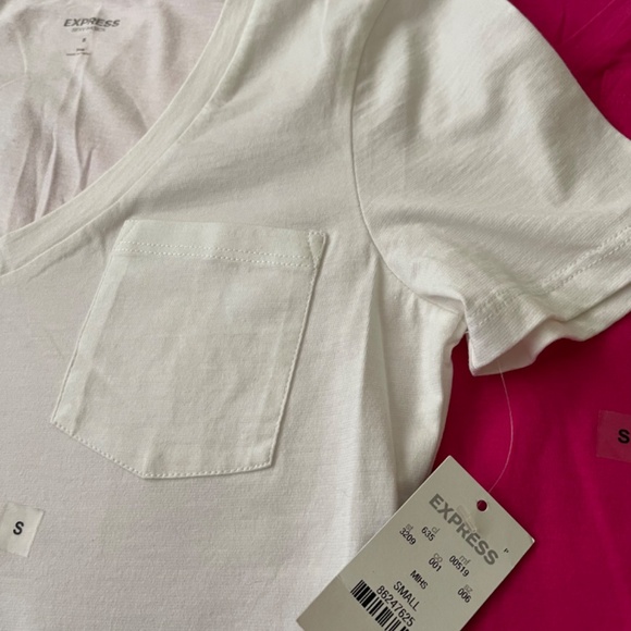 NWT 2 Express sexy basic v-neck tee t-shirts size XS - Picture 4 of 14